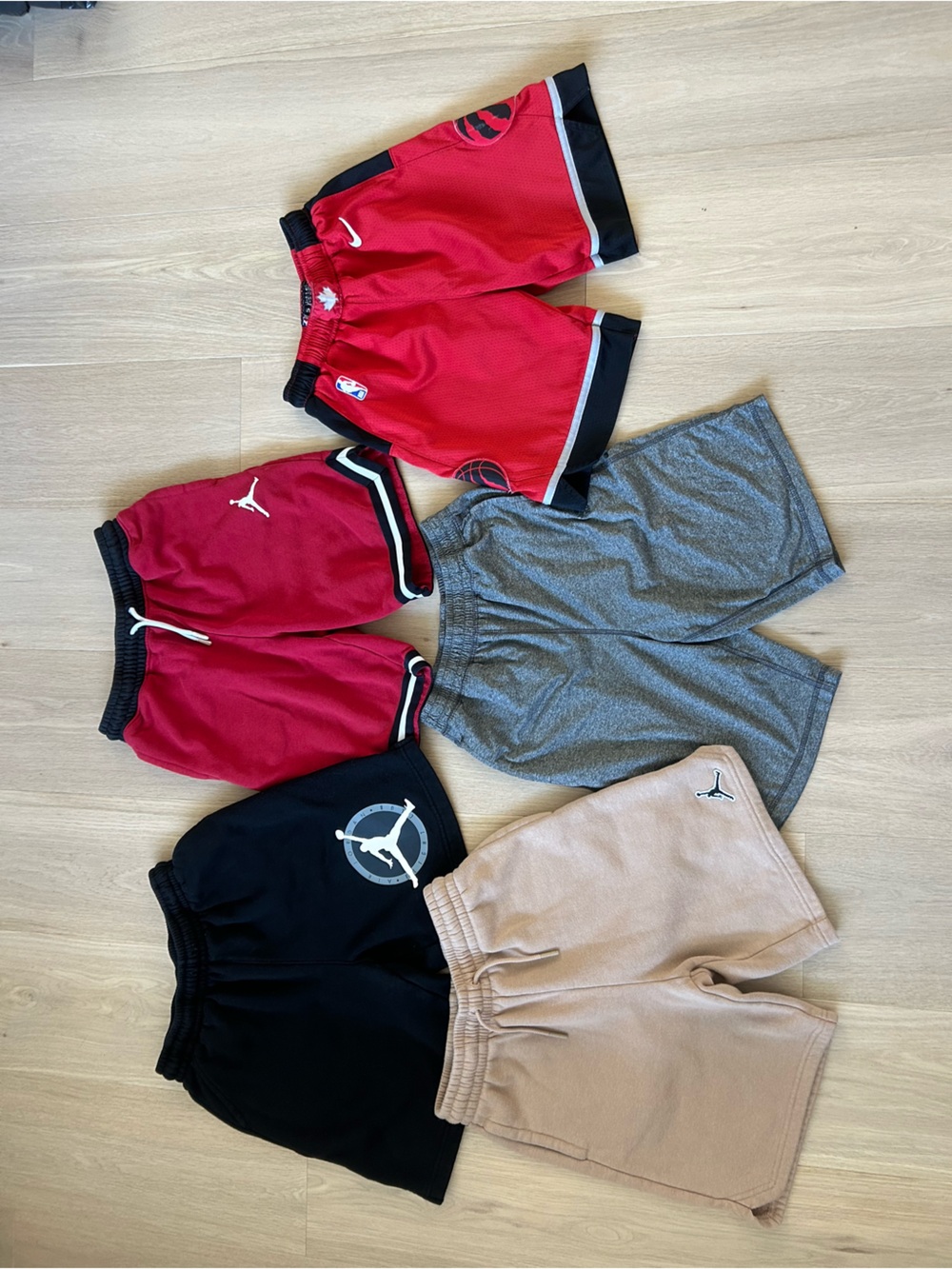 5 Pairs Boys Shorts - Nike, NBA, Roots